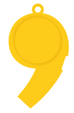 Le sifflet jaune, symbole de la campagne