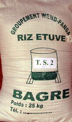 Riz étuvé de Bagré, qualité TS2