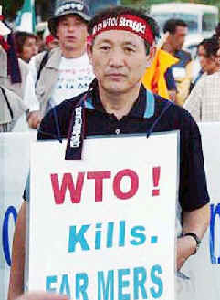 Lee Kyong : "L'OMC tue les paysans"